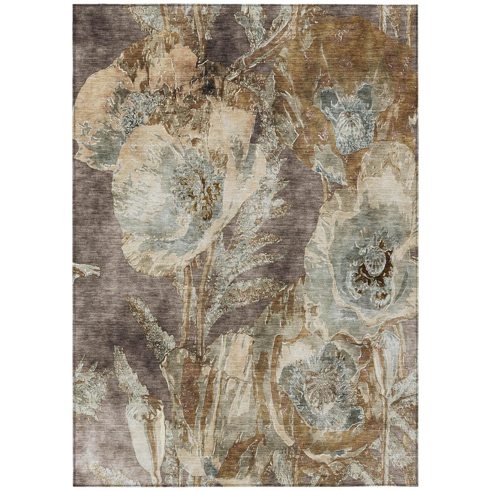 Chantille Machine Washable Indoor/Outdoor Abstract ACN2798 Brown 5 ft. x 7 ft. 6 in. Area Rug price history on PriceWatchPro