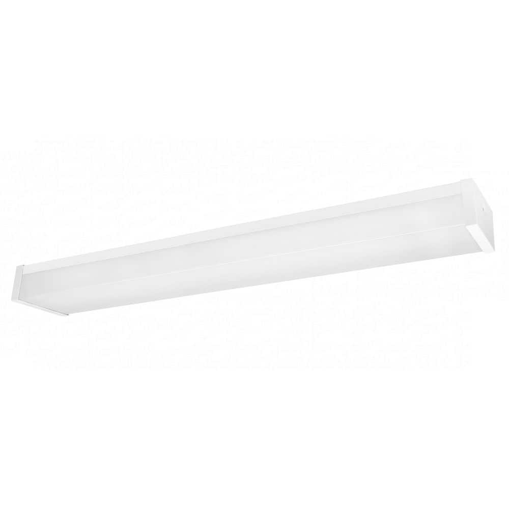 4 ft. 6200 Lumens Integrated LED Dimmable White Wraparound Utility Light 120-277V Selectable Watt & CCT 3500/4000/5000K price history on PriceWatchPro