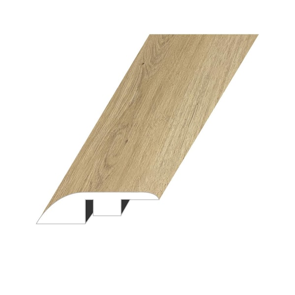 Montserrat Rhodes Reims Natural 0.6 in. Thick x 1.8 in. W x 94.5 in. L HDF Waterproof Laminate Embossed Wood Look Reducer Molding