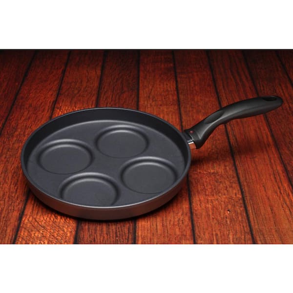 COMMERCIAL CHEF Cast Iron Pancake Pan, Makes 7 Mini Silver Dollar Pancakes