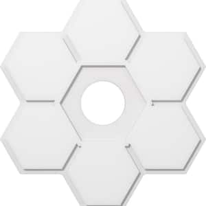 1 in. P X 11-3/4 in. C X 34 in. OD X 7 in. ID Daisy Architectural Grade PVC Contemporary Ceiling Medallion