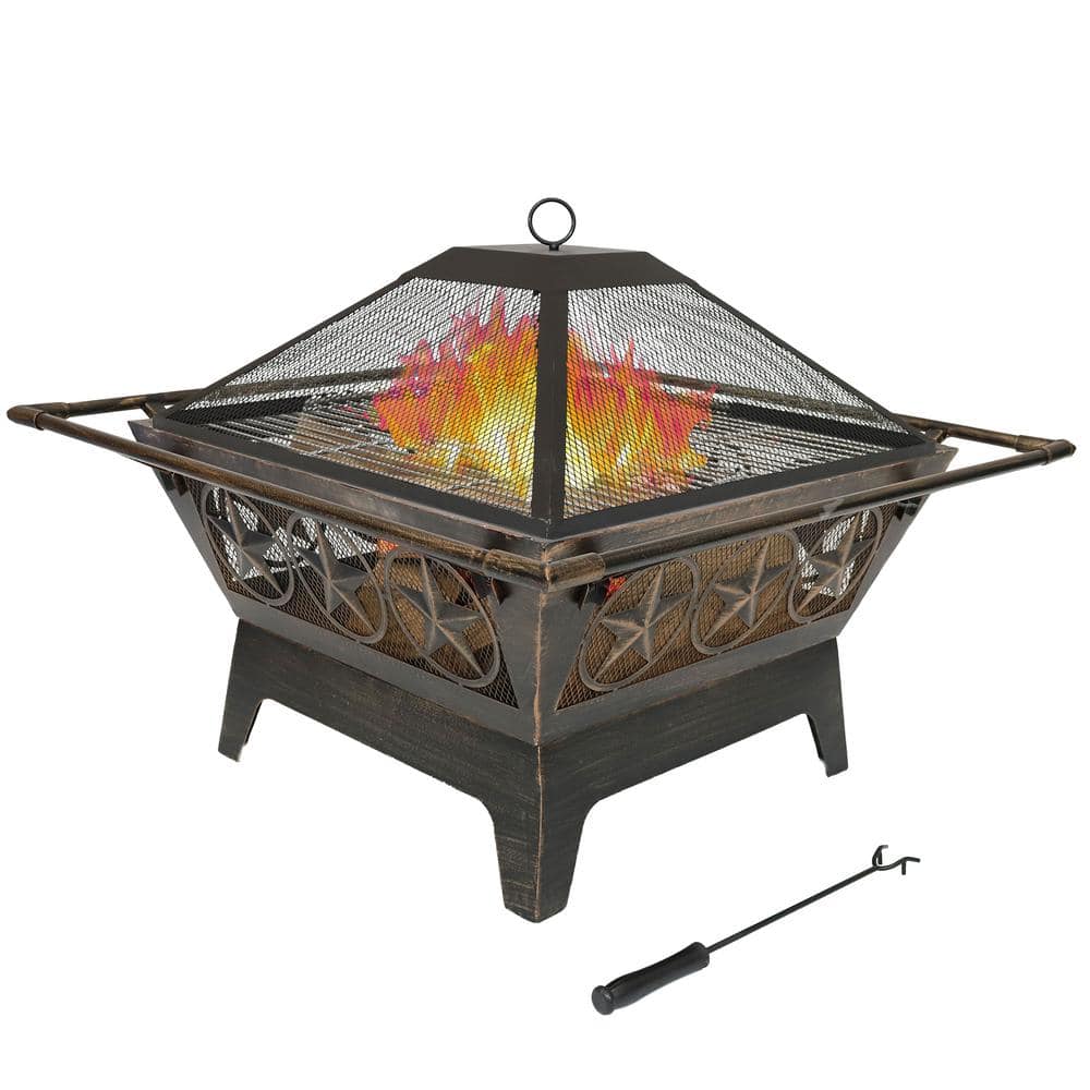 Sunnydaze Northern Galaxy 32 in. x 24 in. Square Bronze