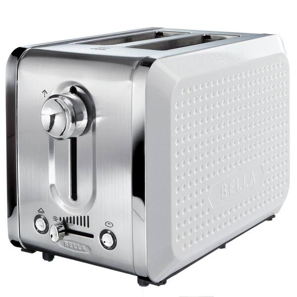 Bella Dots 2 Slice Toaster in White-DISCONTINUED