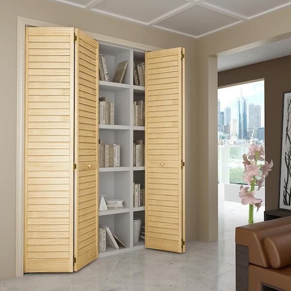 Kimberly Bay 24 in. x 96 in. Plantation Louver Unfinished Solid