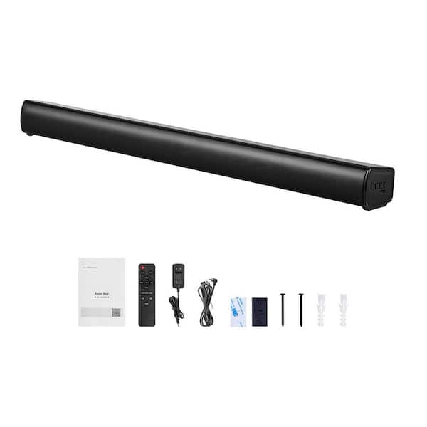 35-In 2.1 Channel Sound Bar with Built-In Subwoofer, Bluetooth & AUX, 120W Surround Sound System for Smart TVs