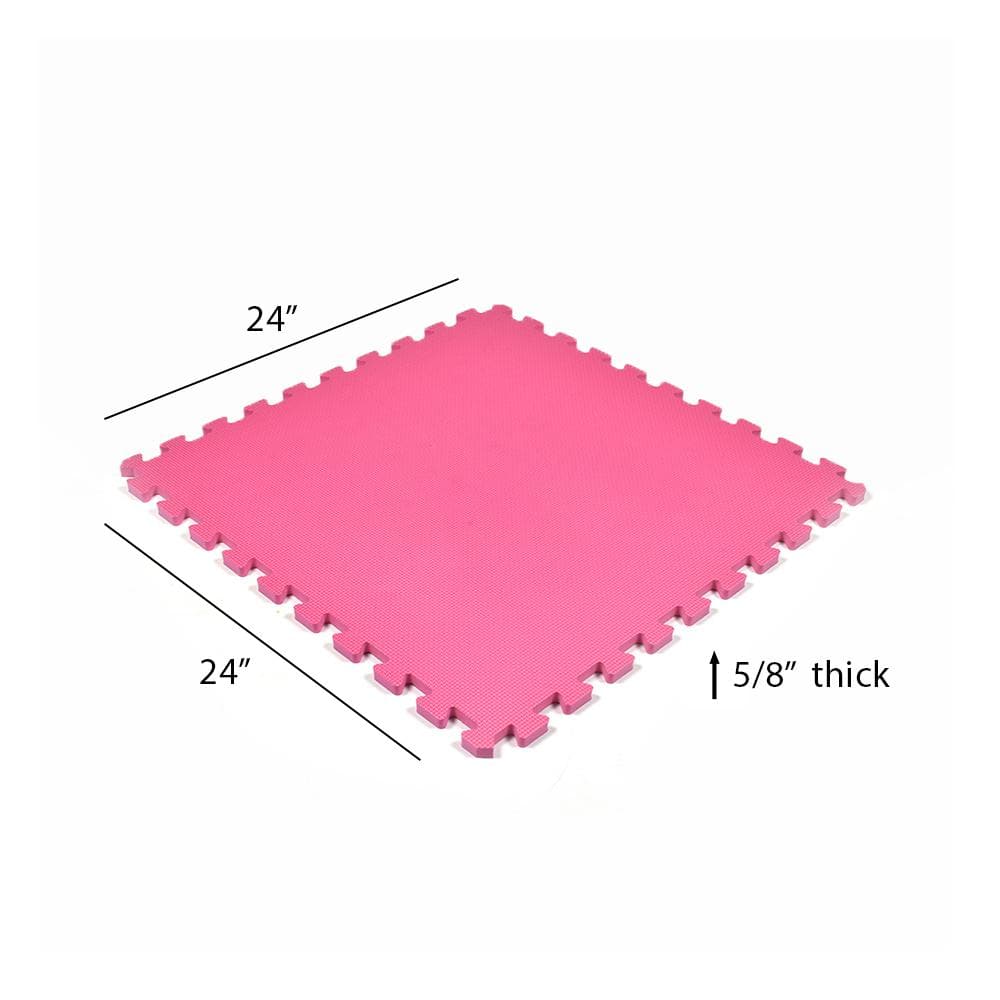 Premium Pink 24" x 24" EVA Foam Interlocking Mats