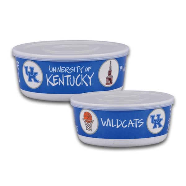 Magnolia Lane Kentucky 7.5 in. 16 fl.oz Assorted Colors Melamine Serving Bowls Set of 2 with Lids