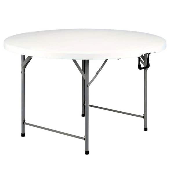 Cisvio Outdoor 48.3 in. Oval Steel A Picnic Table. Seats 4 People without Parachute Holes