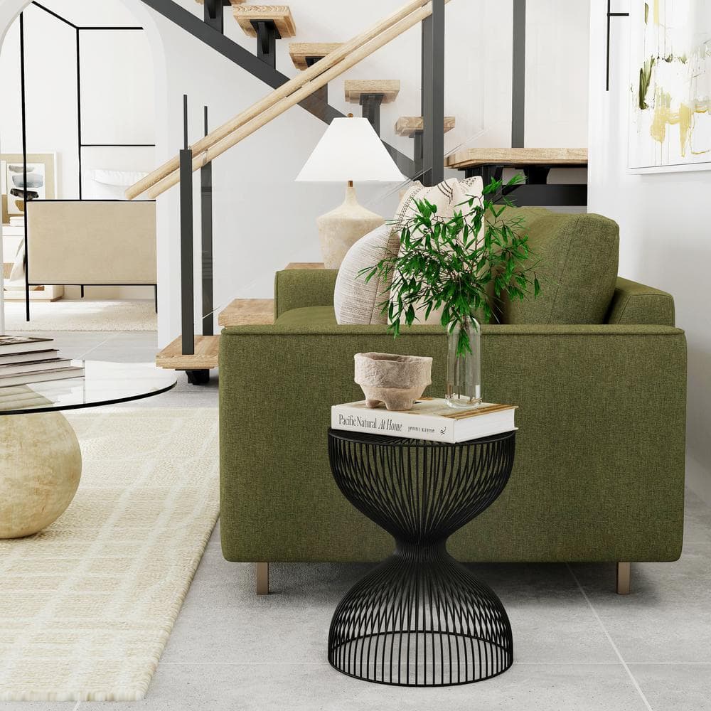 Luxurious Nicholas 14'' Gold-Plated Metal Side Table
