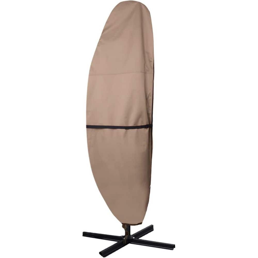 Patio Parasol Waterproof Outdoor Offset Banana Style Umbrella Cover - Fits Cantilever Offset Umbrella 12-14 ft. Khaki price history on PriceWatchPro