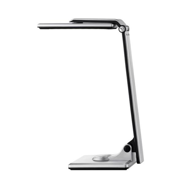 Cresswell 16.5 in. Silver LED Desk Lamp with Dimmer
