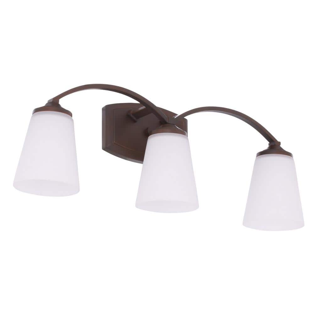 Vintage Bronze 3-Light Cylinder Bathroom Vanity Fixture