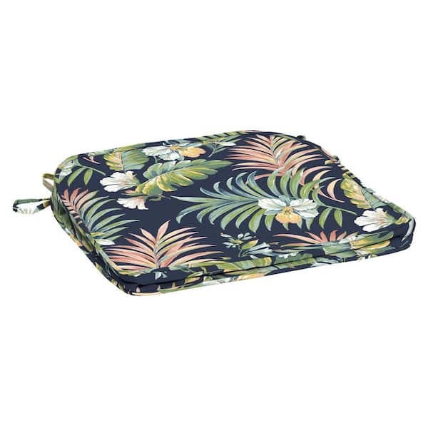 ARDEN SELECTIONS ProFoam 19 in. x 20 in. Outdoor Rounded Back Seat Cushion Cover, Simone Blue Tropical