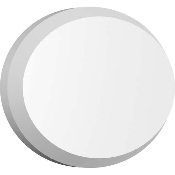 Ekena Millwork 1/2 in. x 6 in. x 4 in. Standard Dalton Rosette with Beveled Edge Moulding
