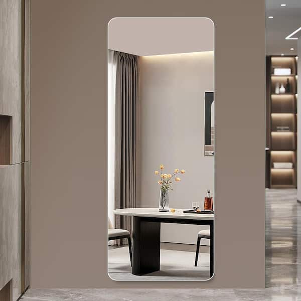 Silver 15 in. W x 60 in. H Rectangular Frameless Full-Length Mirror