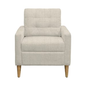 Dani Cream Arm Chair with Tufted back