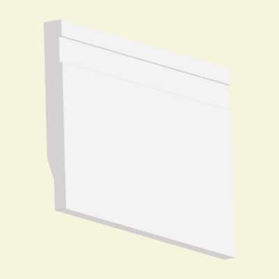 MTRIM Baseboard- Prepainted - 9/16 in. Height x 5.25 in. Width x 12 ft ...