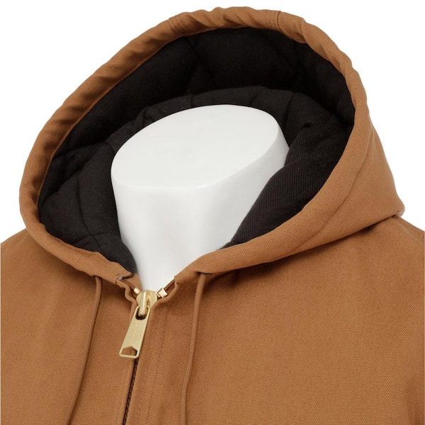 Carhartt Men's Regular Medium Black Cotton Midweight Jackets