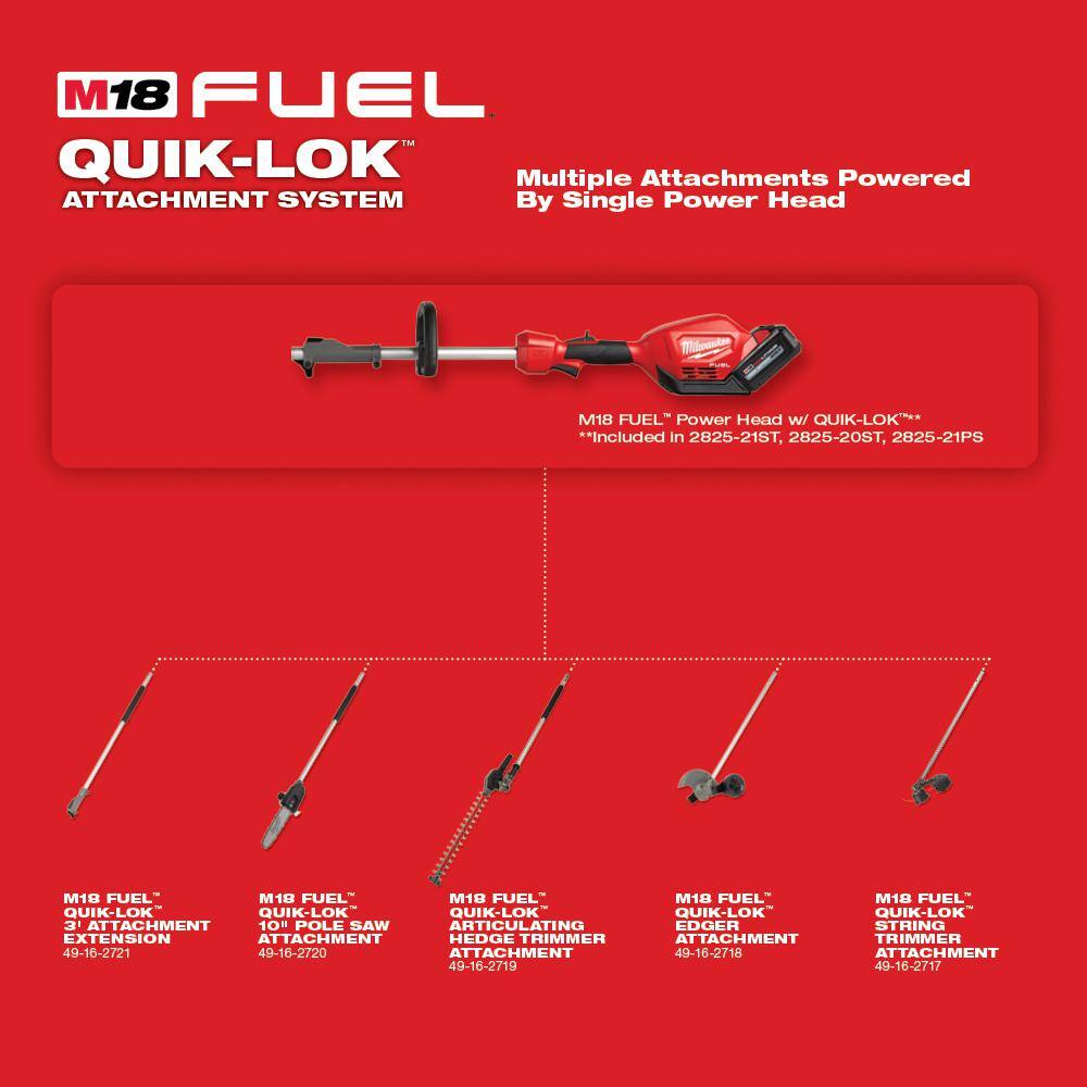 Milwaukee 49162721 M18 FUEL 3 Ft. Extension Attachment For Milwaukee QUIKLOK Attachment