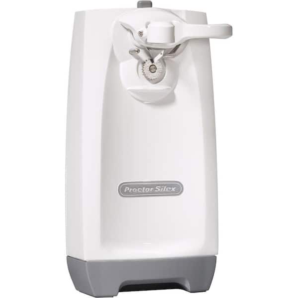 Proctor Silex White SureCut Electrical Outlet Can Opener-DISCONTINUED