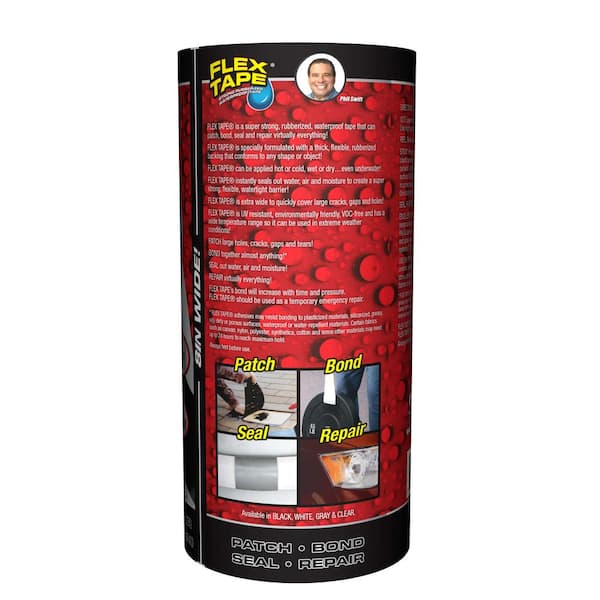 FLEX SEAL FAMILY OF PRODUCTS Flex Tape Black 8 in. x 5 ft. Strong 
