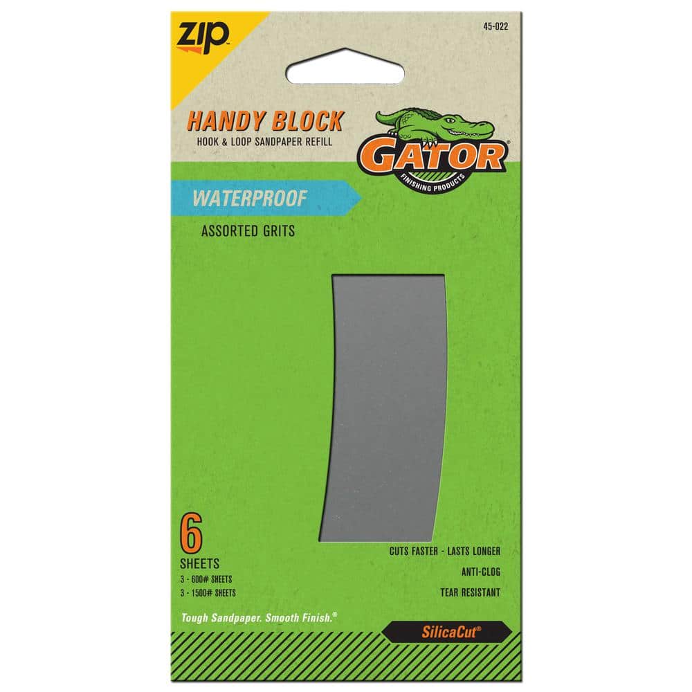 Gator 2-5/8 in. x 5 in. Hook and Loop Premium Multi-Surface Sanding Tool  Assorted Grit Kit 7225 - The Home Depot