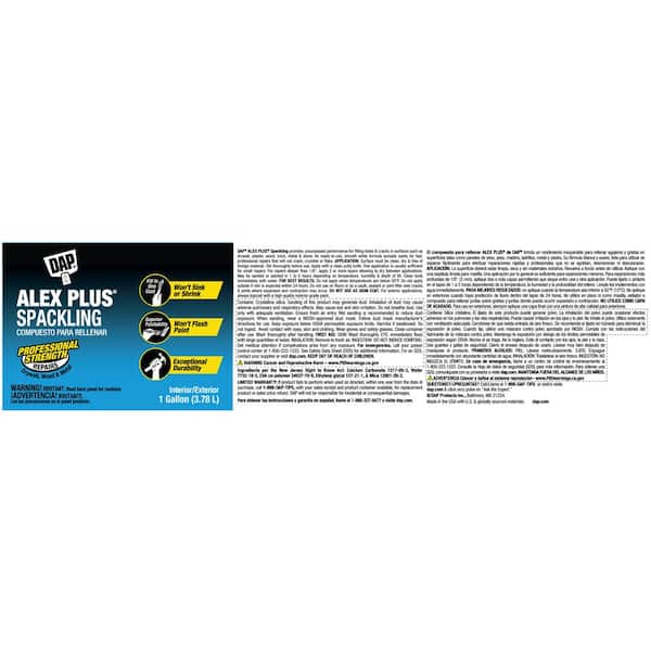 DAP Alex Plus 128 oz. High Performance Spackling Paste (2