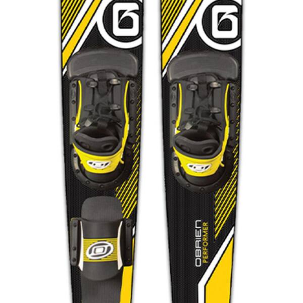 Adult 68 in. Performer Combo Water skis, Yellow and Black