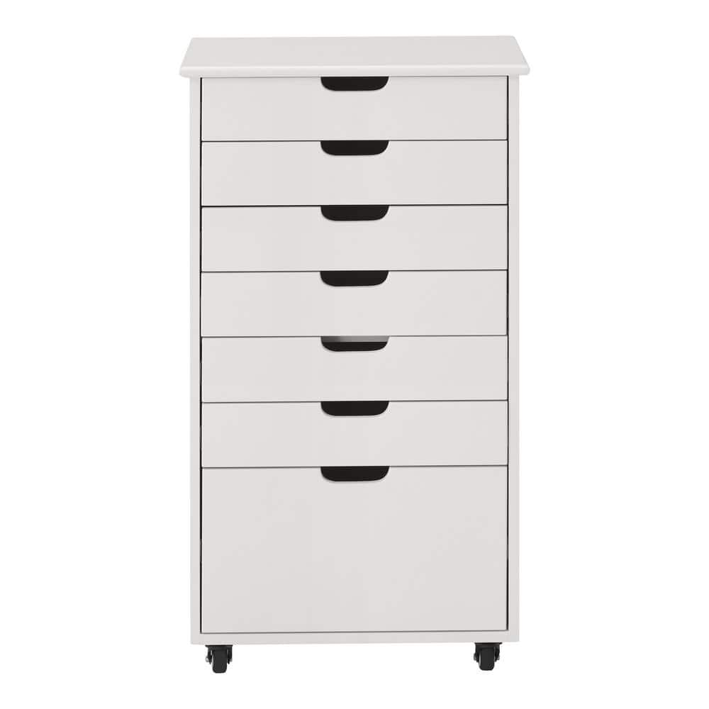 Have a question about StyleWell Craft White Tall 7-Drawer Storage Cart ...