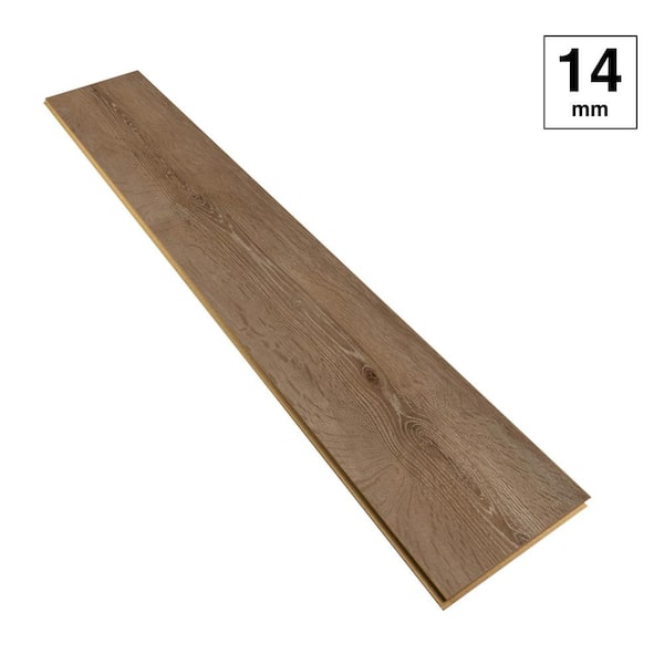 Lifeproof Grantchester Oak 14mm T x 8 in. W Waterproof Laminate Wood Flooring(13.28 sq. ft./case)
