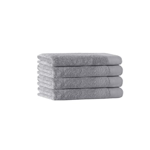 Signature 4-Pieces Silver Turkish Cotton Hand Towels