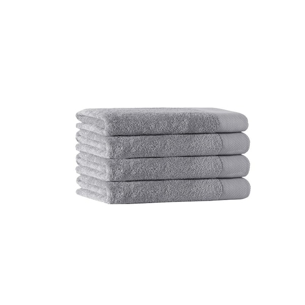 Enchante Home 4-Piece Sand Turkish Cotton Bath Towel Set (Timaru) in the Bathroom  Towels department at