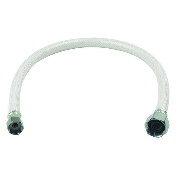 BrassCraft 3/8 in. Flare x 1/2 in. FIP x 20 in. Vinyl Faucet Connector