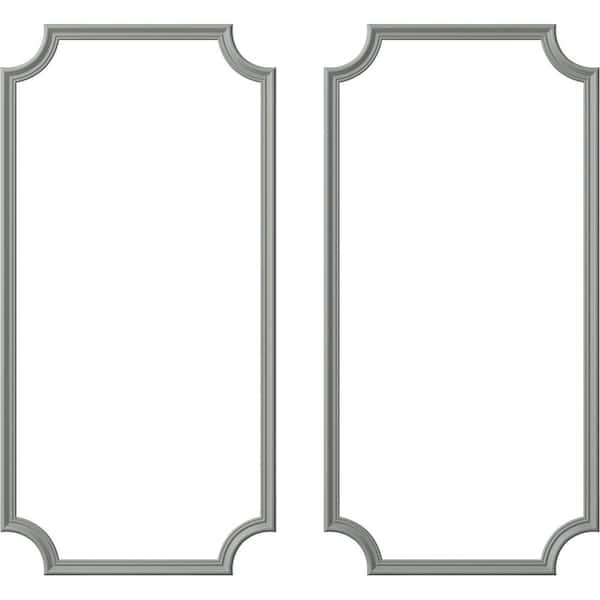 Ekena Millwork 13.35 Sq. Ft. Unfinished Polyurethane Claremont Panel Moulding Kit (Double Panel)
