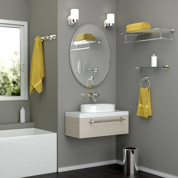 Glam, 18 in. Towel Bar in Chrome