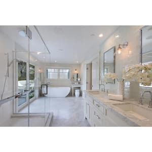 Carrara White 18 in. x 18 in. Honed Marble Stone Look Floor and Wall Tile (13.5 sq. ft./Case)