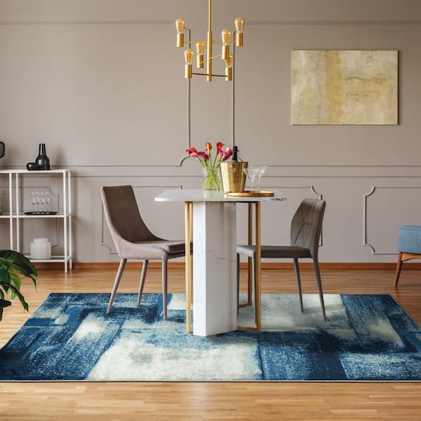 Home Dynamix Skyler Maurice Abstract Area Rug, Gray/Blue, 5'2x7'2