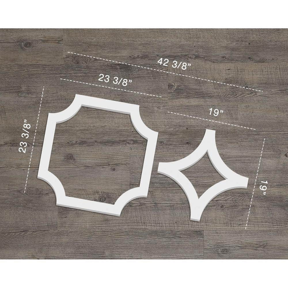 Large White PVC Decorative Fretwork Wall Panels