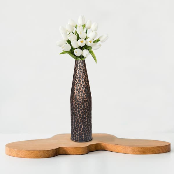 Decorative Metal Glass Shaped Urn Plant Pot Filler Table Decorative for  Centerpieces a Events 