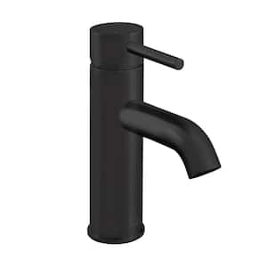 Ivy Single-Handle Single-Hole Bathroom Faucet in Matte Black