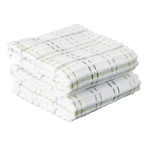 RITZ Terry Plaid Cotton Kitchen Towel and Dish Cloth Graphite Set of 3- Towels and 3-Dish Cloths 95511A - The Home Depot