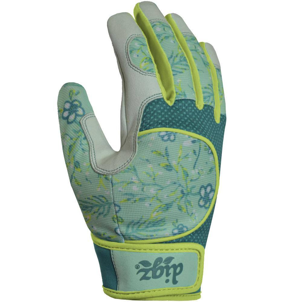 Digz long cuff womens gardening/yardwork gloves size medium 100% nylon NWT