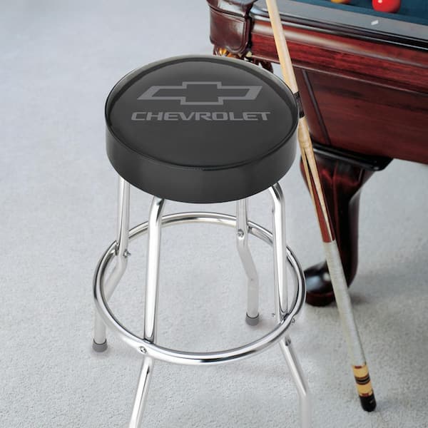 Chevrolet Grey Logo Garage Stool