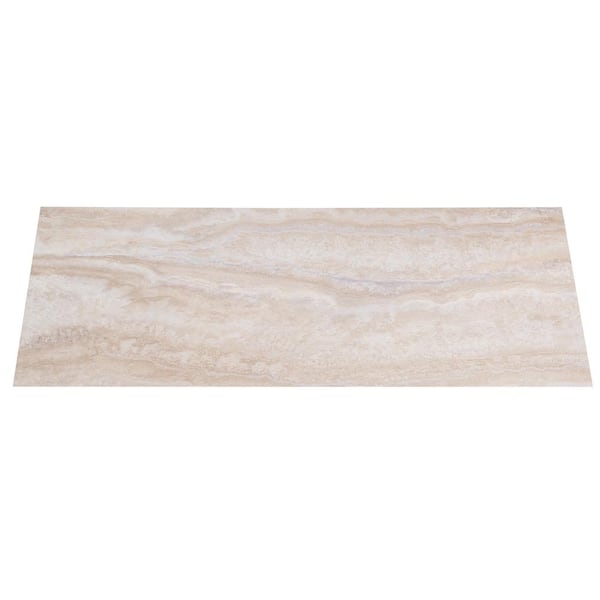 TrafficMASTER Brown/Travertine 24 in. x 24 in. x 0.47 in. Wood All