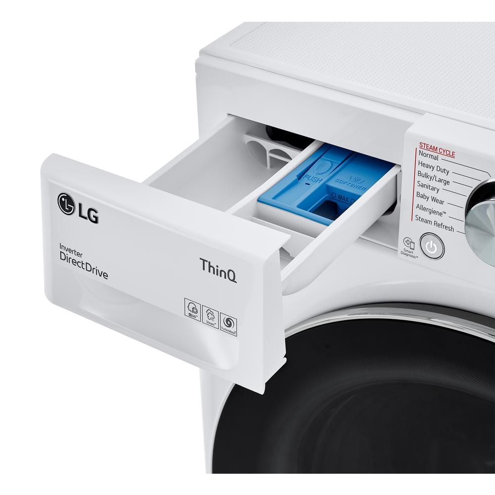 LG 24 Inch White Smart All-In-One Washer Dryer Combo