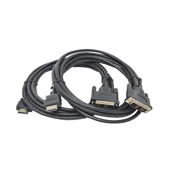 Micro Connectors, Inc 10 ft. HDMI to DVI- Digital Monitor Cable (2-Pack)