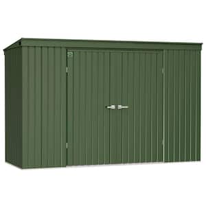 Garden Storage Shed 10 ft. W x 4 ft. D x 6 ft. H Metal Shed 35 sq. ft.