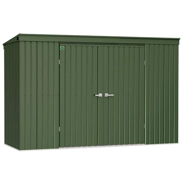 Scotts Garden Storage Shed 10 ft. W x 4 ft. D x 6 ft. H Metal Shed 35 sq. ft.