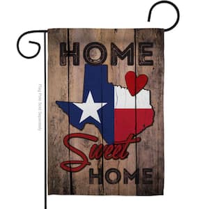 13 in. x 18.5 in. State Texas Sweet Home Double-Sided Garden Flag Regional Decorative Vertical Flags