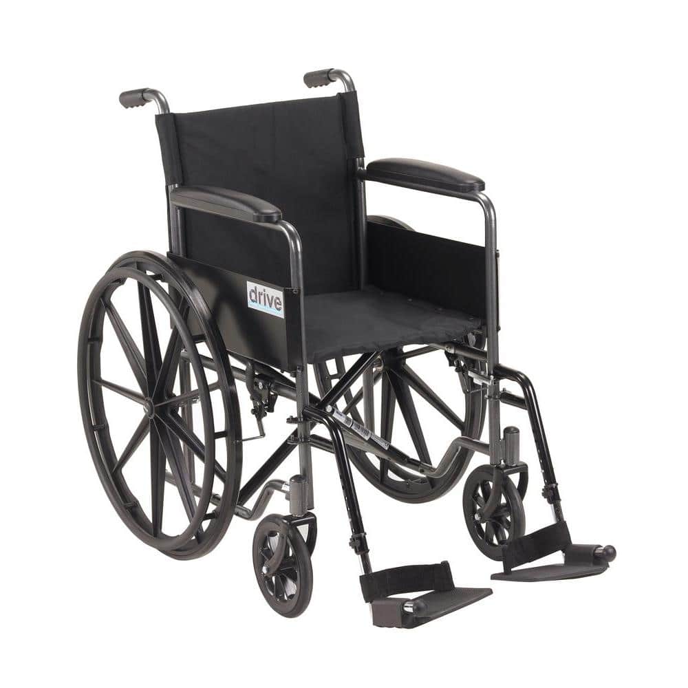 Transport/WheelchairWheelchairs K1 Product Description: SlvrSprt-1,18"SlvrVeinFxdArm,SwgFt,1/cs